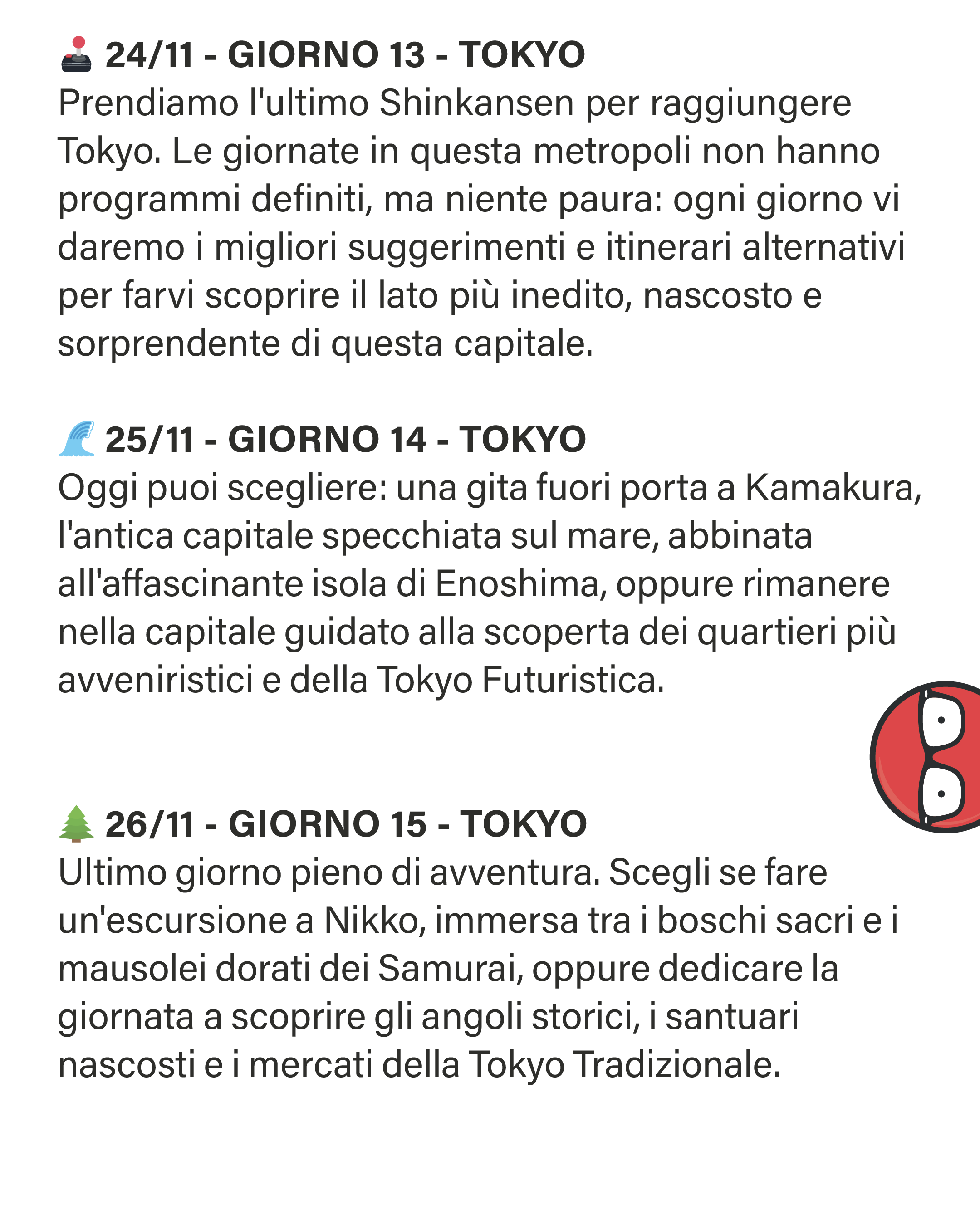 Riepilogo tappa 8 del viaggio insolito